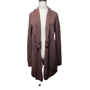 Fortune & Ivy Women's Open Front Cardigan Sweater - Brown NWOT